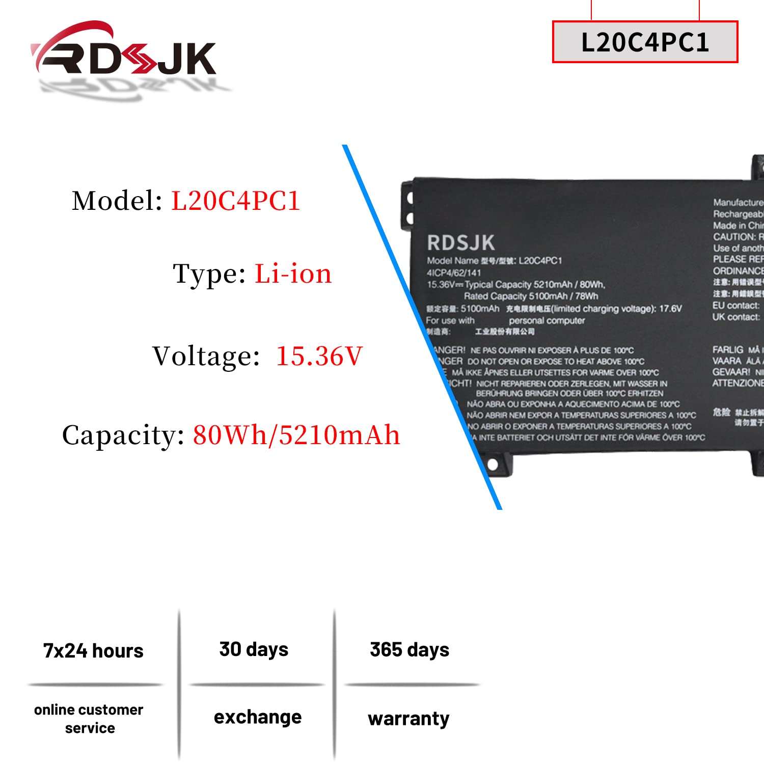 Amazon.com: L20C4PC1 L20D4PC1 L20L4PC1 L20M4PC1 Laptop Battery for